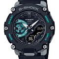 Casio Casio G-Shock GA-2200M-1AER GA GA-2200M-1AER электронные мужские часы голубой циферблат, браслет полимер — вид спереди