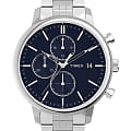 Timex Timex Chicago TW2V01700  TW2V01700 кварцевые мужские часы синий циферблат, браслет нержавеющая сталь — вид спереди