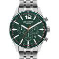 Lee Cooper Lee Cooper LC07641.370  LC07641.370 кварцевые мужские часы зеленый циферблат, браслет нержавеющая сталь — вид спереди