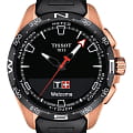 Tissot Tissot T-Touch Connect Solar T121.420.47.051.02 T Touch T1214204705102 кварцевые мужские часы серый циферблат, браслет каучук — вид спереди