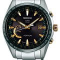 Seiko Seiko Astron GPS Solar SSE087J1  SSE087J1 кварцевые мужские часы черный циферблат, браслет титановый — вид спереди