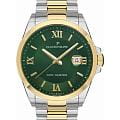 Jacques Philippe Jacques Philippe Base JPQGS3373X8V2  JPQGS3373X8V2 кварцевые мужские часы  зеленый циферблат, браслет нержавеющая сталь с pvd-покрытием — вид спереди
