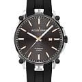 Jacques Lemans Jacques Lemans Derby 1-2203A  1-2203A механические мужские часы черный циферблат, браслет силикон — вид спереди
