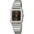 Casio Casio LQ-400D-1A  LQ-400D-1A кварцевые женские часы коричневый циферблат, браслет  — вид спереди