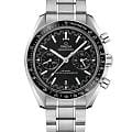 Omega Omega Speedmaster Racing 329.30.44.51.01.001     32930445101001 механические мужские часы черный циферблат, браслет нержавеющая сталь — вид спереди