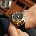 Earnshaw Earnshaw Longcase ES-8169-05 механические мужские часы часы крупный план черный циферблата