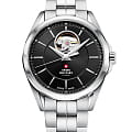 Swiss Military by Chrono Swiss Military by Chrono SMA34085.21  SMA34085.21 механические мужские часы черный циферблат, браслет нержавеющая сталь — вид спереди
