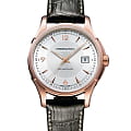 Hamilton Hamilton Jazzmaster Viewmatic Auto H32645555  H32645555 механические мужские часы белый циферблат, браслет кожаный — вид спереди