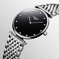 Longines Longines La Grande Classique L4.866.4.58.6 кварцевые женские часы часы крупный план черный циферблата
