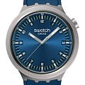 Swatch Swatch Big Bold Irony Standard SB07S102  SB07S102 кварцевые мужские часы синий циферблат, браслет резина — вид спереди