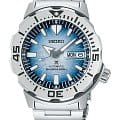 Seiko Seiko Prospex SRPG57K1S  SRPG57K1 механические мужские часы голубой циферблат, браслет нержавеющая сталь — вид спереди