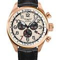 Aviator Aviator Airacobra V.2.25.2.173.4  V.2.25.2.173.4 кварцевые мужские часы белый циферблат, браслет кожаный — вид спереди
