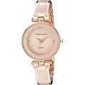 Anne Klein Anne Klein Diamond  1980BMRG  1980BMRG кварцевые женские часы розовый циферблат, браслет сталь c pvd покрытием — вид спереди