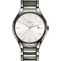 Rado Rado True R27239102  R27239102 кварцевые мужские часы белый циферблат, браслет высокотехнологичная плазменная керамика — вид спереди