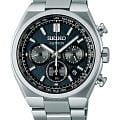 Seiko Seiko Astron Nexter Solar Radio SBXY097  SBXY097 кварцевые мужские часы синий циферблат, браслет титановый — вид спереди