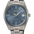 Seiko Seiko Conceptual Series Dress SUR371P1  SUR371P1 кварцевые мужские часы синий циферблат, браслет титановый — вид спереди