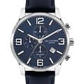 Lee Cooper Lee Cooper LC07713.399  LC07713.399 кварцевые мужские часы синий циферблат, браслет кожаный — вид спереди