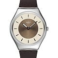 Swatch Swatch Skin Irony SYXS158  SYXS158 кварцевые мужские часы коричневый циферблат, браслет силикон — вид спереди