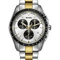 Rado Rado Hyperchrome Chronograph R32259113  R32259113 кварцевые мужские часы серебристый циферблат, браслет нержавеющая сталь с pvd-покрытием — вид спереди