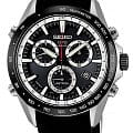 Seiko Seiko Astron GPS Solar SSE015J1  SSE015J1 кварцевые мужские часы черный циферблат, браслет каучук — вид спереди