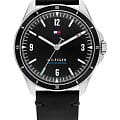 Tommy Hilfiger Tommy Hilfiger Classic 1791904  1791904 кварцевые мужские часы черный циферблат, браслет кожаный — вид спереди