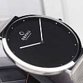 Obaku Obaku Ultra Slim V230GXCBMC кварцевые мужские часы часы крупный план черный циферблата