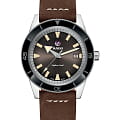 Rado Rado Captain Cook Automatic R32505305 Automatic R32505305 механические мужские часы коричневый циферблат, браслет кожаный — вид спереди