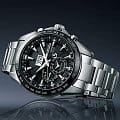 Seiko Seiko Astron GPS Solar SSE149J1 кварцевые мужские часы часы крупный план черный циферблата