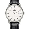 Rado Rado Diamaster Thinline Automatic R14067036 Automatic R14067036 механические мужские часы белый циферблат, браслет кожаный — вид спереди