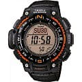 Casio Casio Illuminator SGW-1000B-4A  SGW-1000B-4A электронные мужские часы розовый циферблат, браслет кожа + текстиль — вид спереди