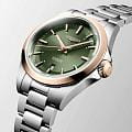 Longines Longines Conquest L3.320.5.02.6 механические женские часы часы крупный план зеленый циферблата