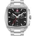 Swiss Military Hanowa Swiss Military Hanowa Starlight SMWGI0004301  SMWGI0004301 кварцевые мужские часы  черный циферблат, браслет нержавеющая сталь — вид спереди